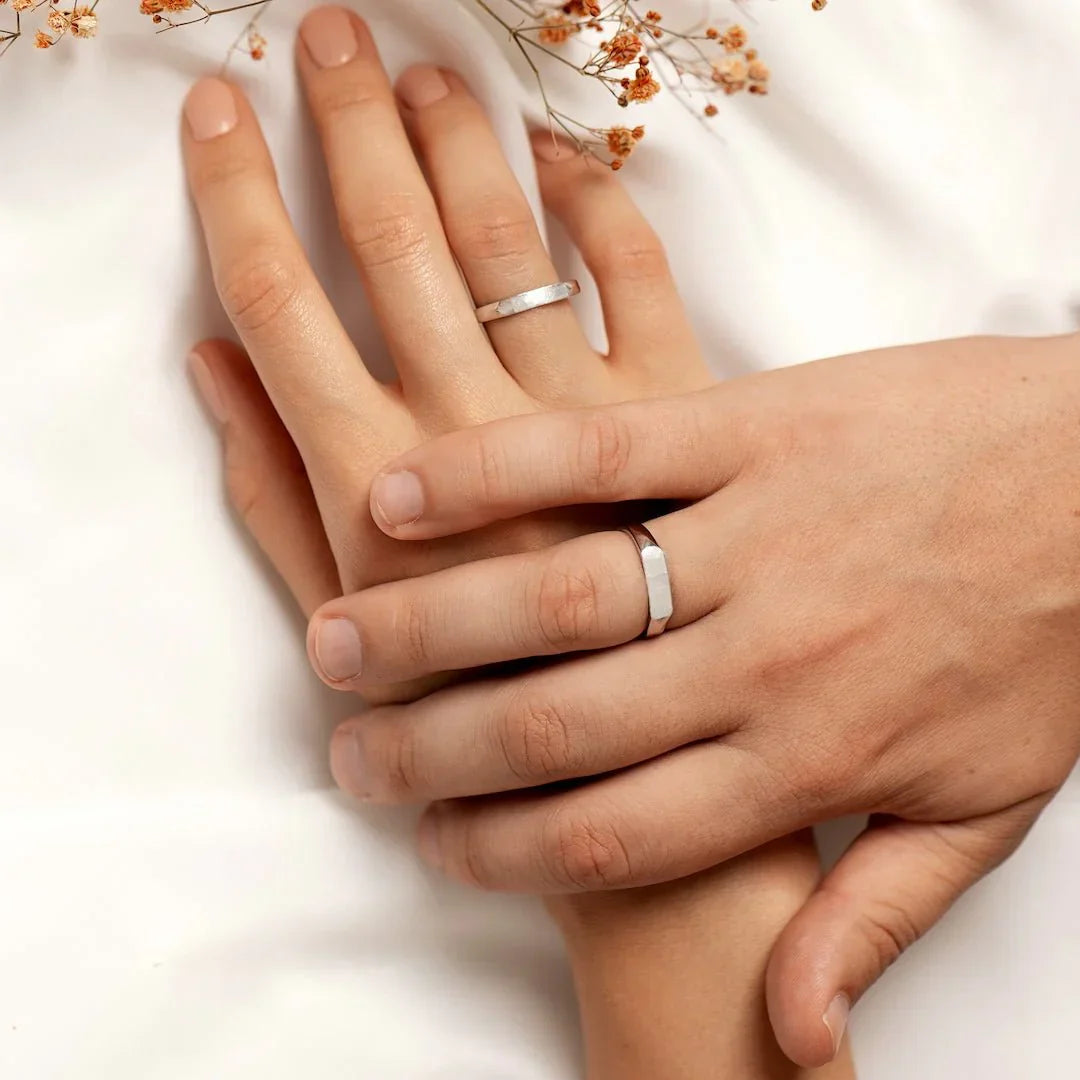 LumiLove Skulptureret Ring | En Skjult Besked om Kærlighed-zarada.dk