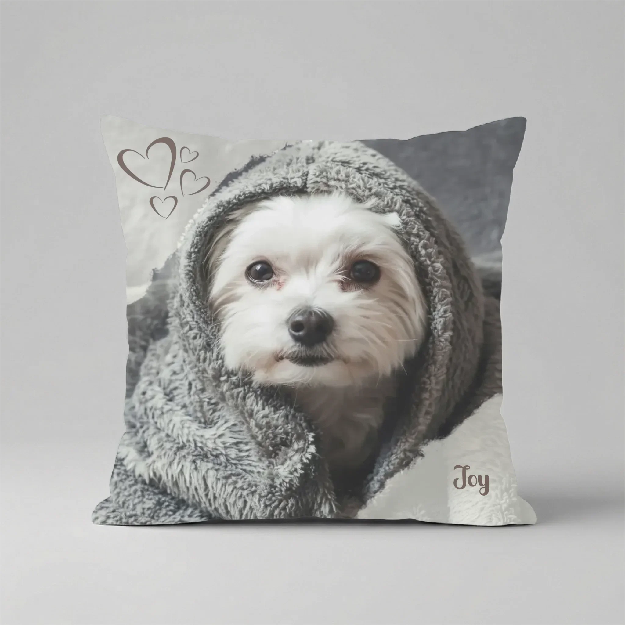 CuddleNest | Personliggjort Husdyrtæppe Cozy Pude