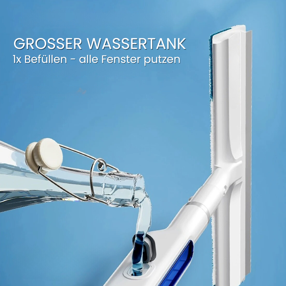 3-i-1 Drejbar Vinduesrenser med Teleskopstang og Sprayfunktion