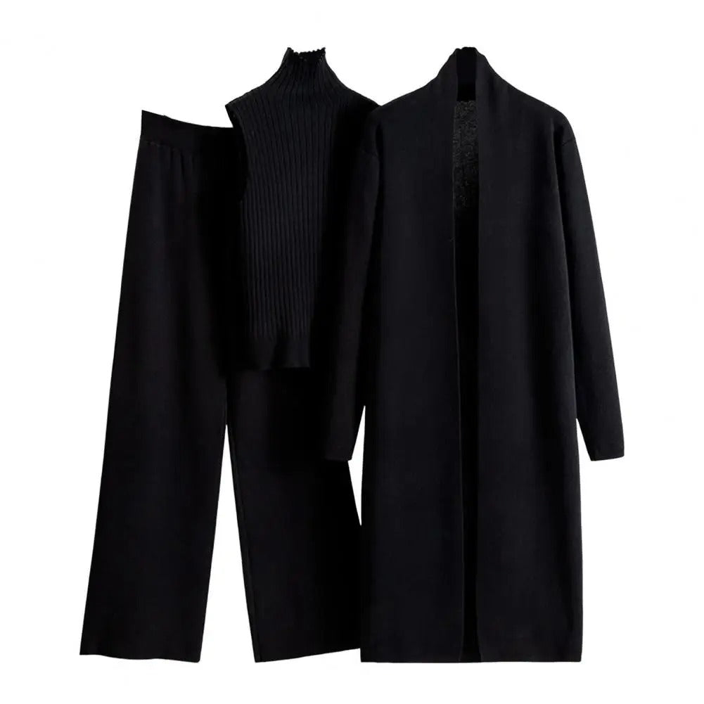 3-delt sæt vintercardigan til kvinder