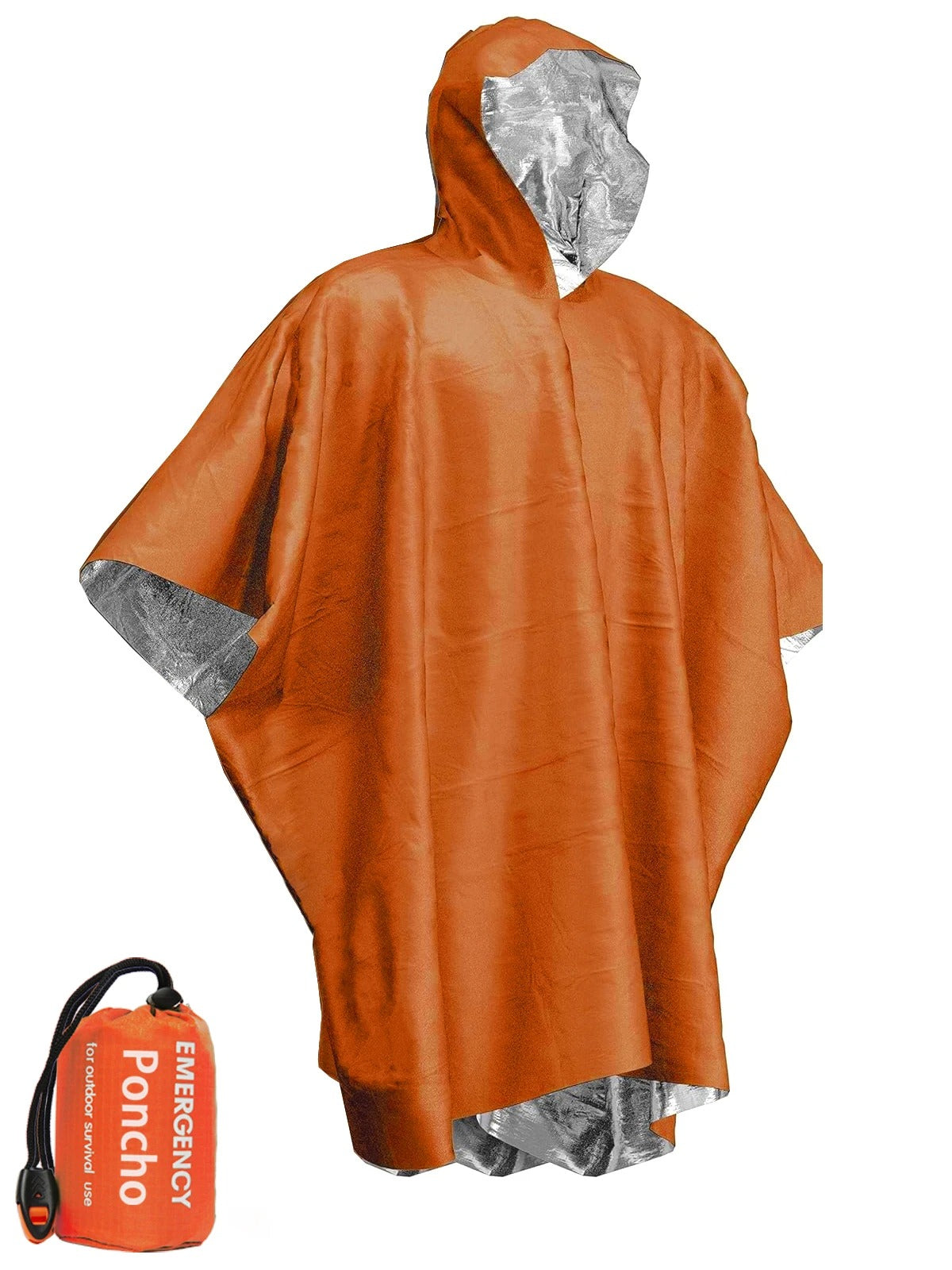3-i-1 poncho regnfrakke